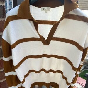 Lilysilk merino wool striped shirt